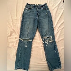 Abercrombie & Fitch Blue distressed Denim Jeans